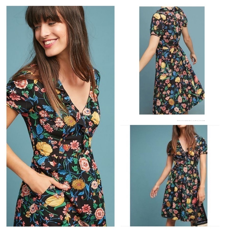 Maeve by Anthropologie Bloedel Floral Dress